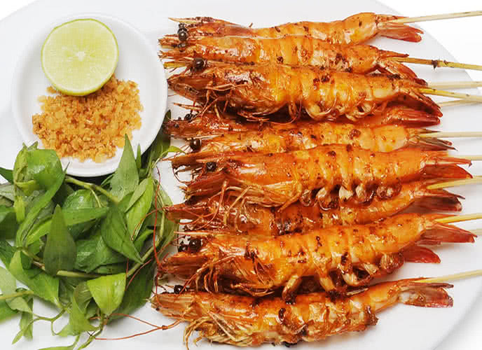 Tôm sú nướng muối ớt